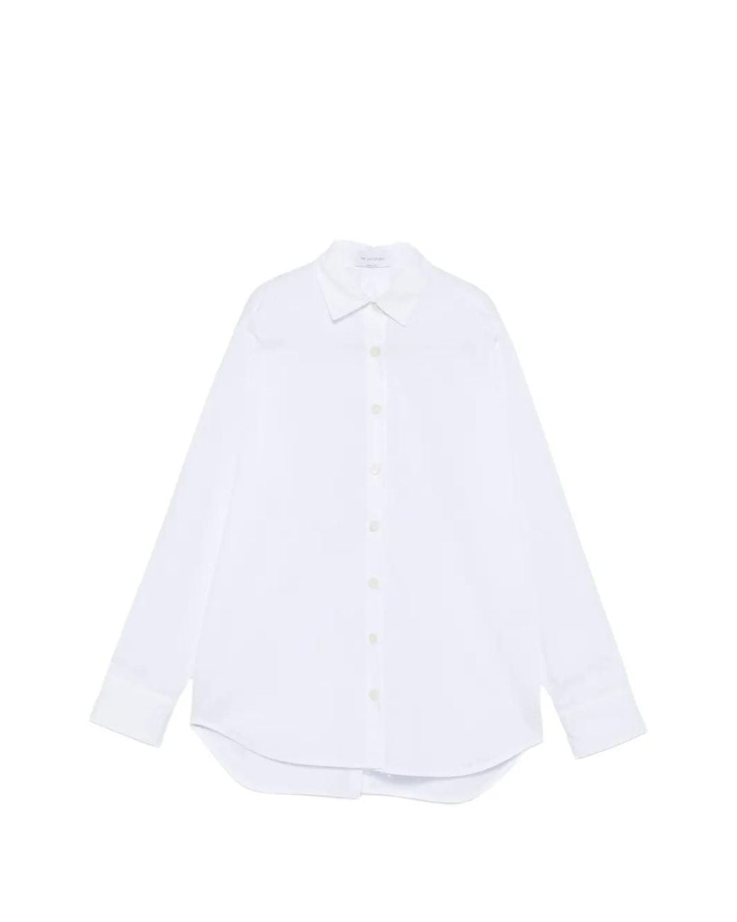 THE NINA STUDIO White Buttoned Tie-Fastening Shirt
