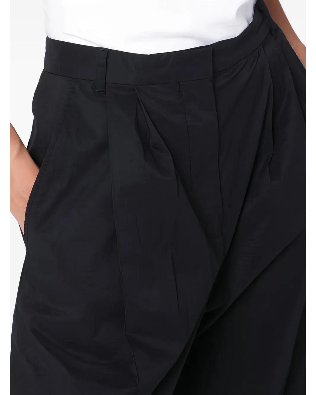 Mark Kenly Domino Tan Black Pleated Pocket Trousers