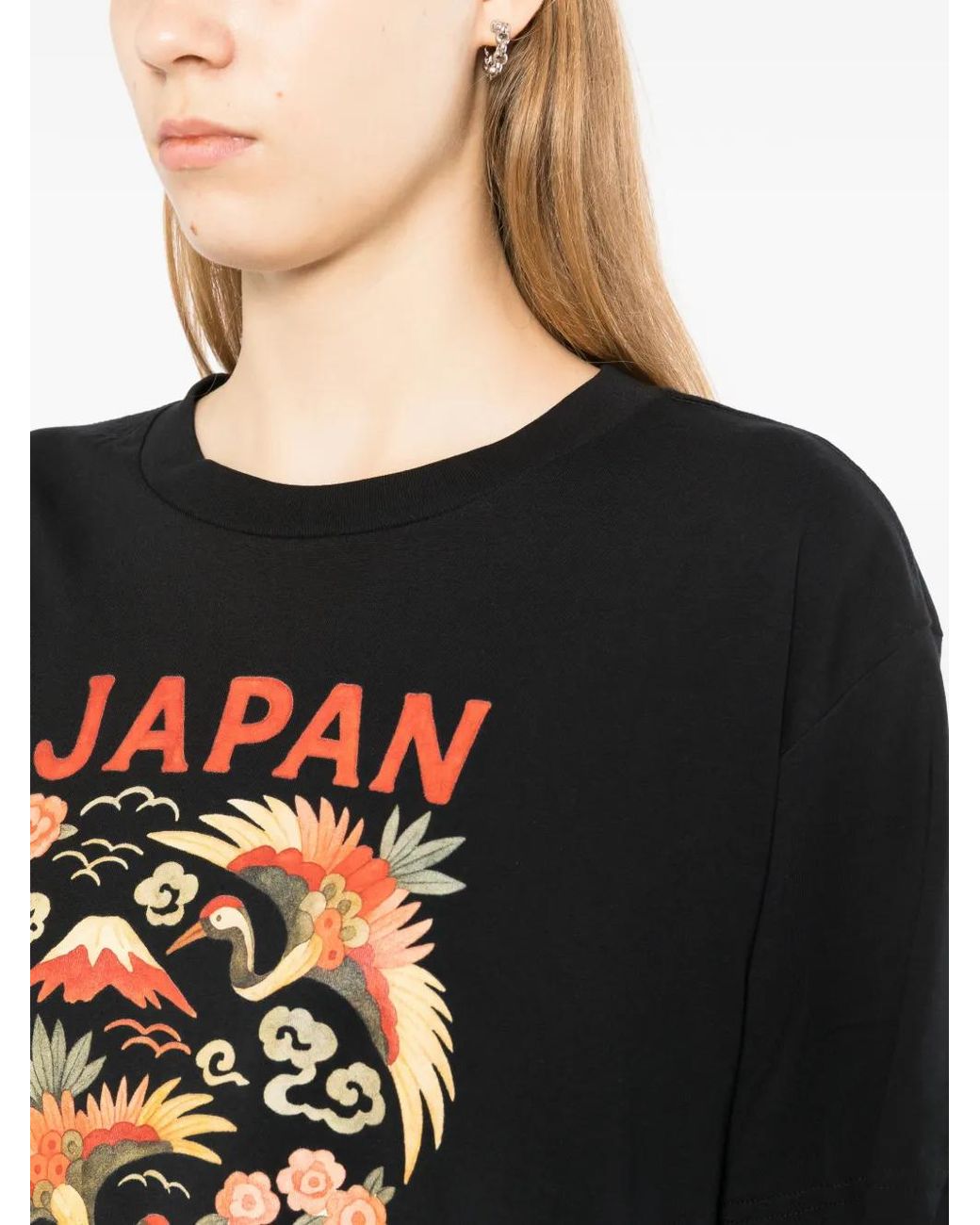 Melt Black T-Shirt À Imprimé Graphique