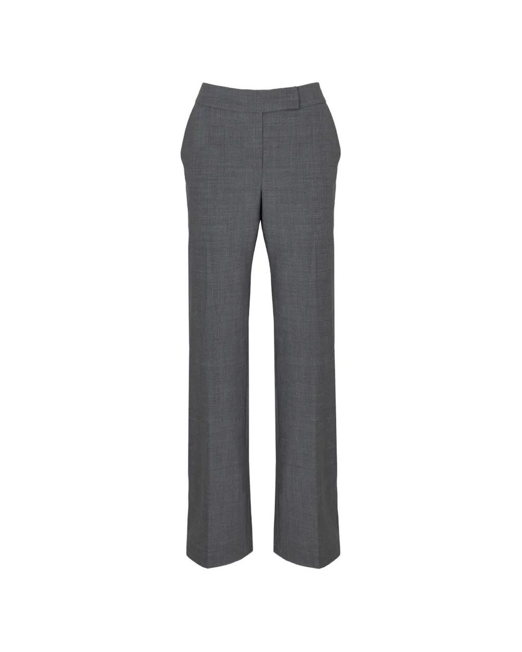 Raquel Diniz Gray Eliana Straight-Leg Trousers