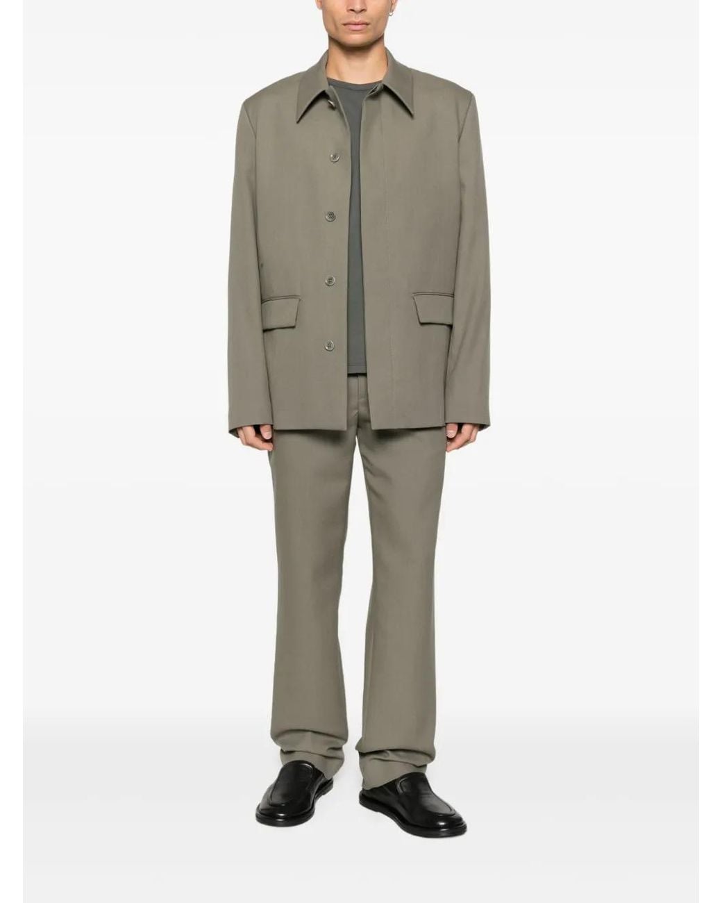 Rier Green Flap Pockets Jacket for men