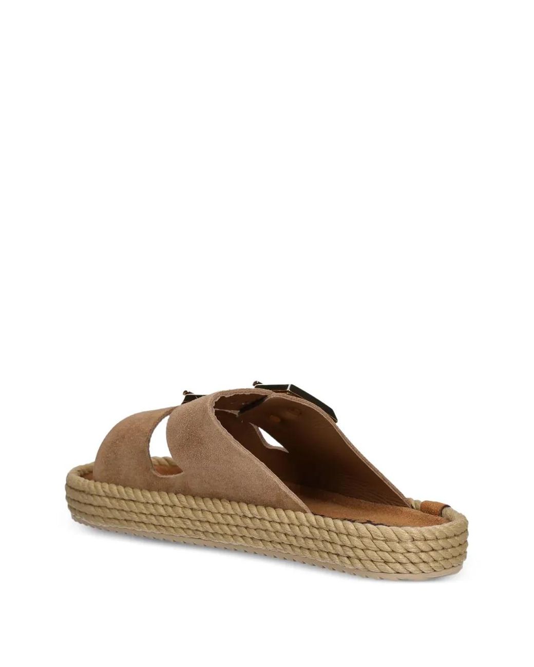 Bohonomad Brown Sydney Buckle-Fastening Rope-Trimmed Espadrilles