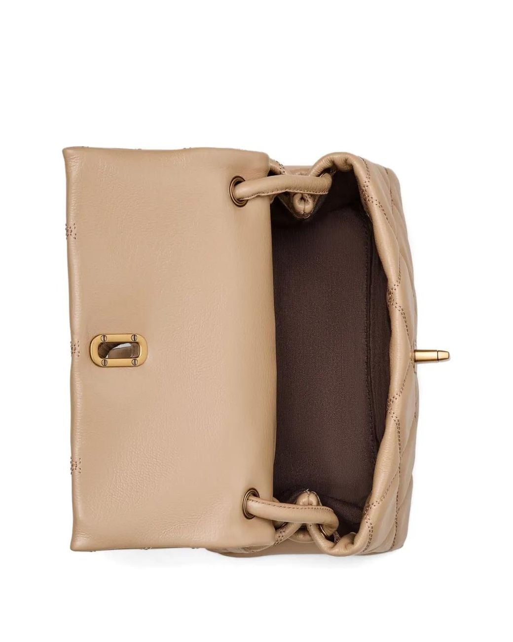 Marc Jacobs Natural The Dual Chain Mini Leather Shoulder Bag