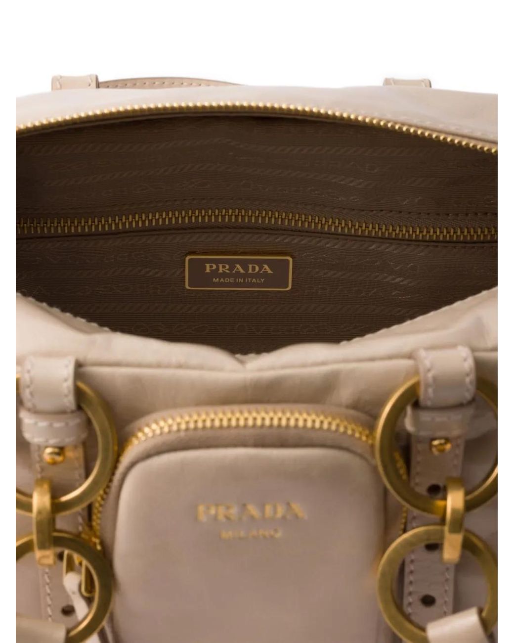 Bolso Shopper Dangle Prada de color Brown