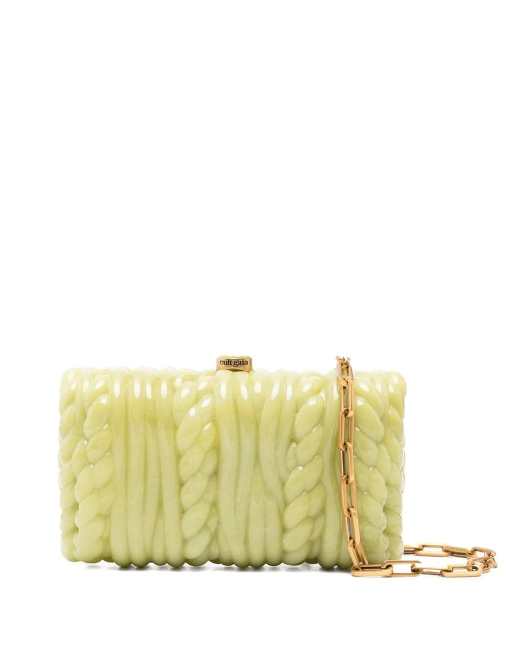 Cult Gaia Yellow Helene Clutch