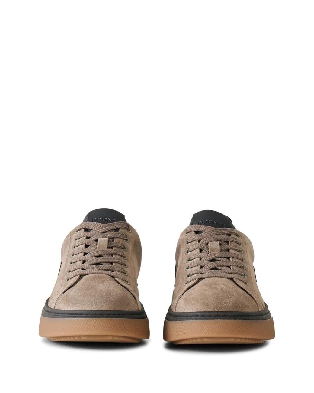 Bogner Brown Milan Logo-Plaque Sneakers for men
