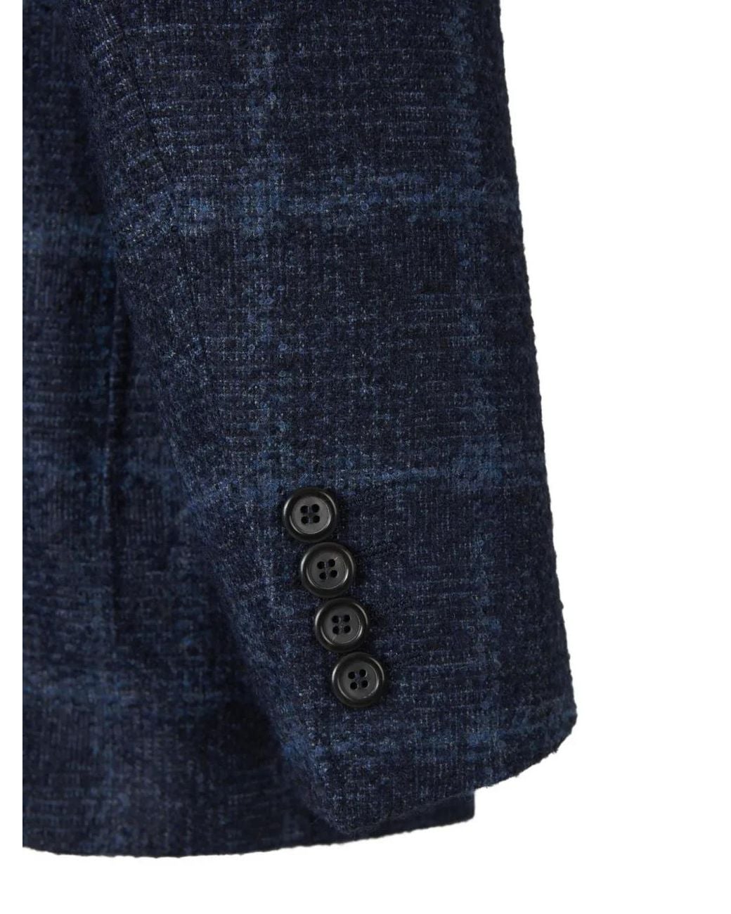 Canali Blue Checked Blazer for men