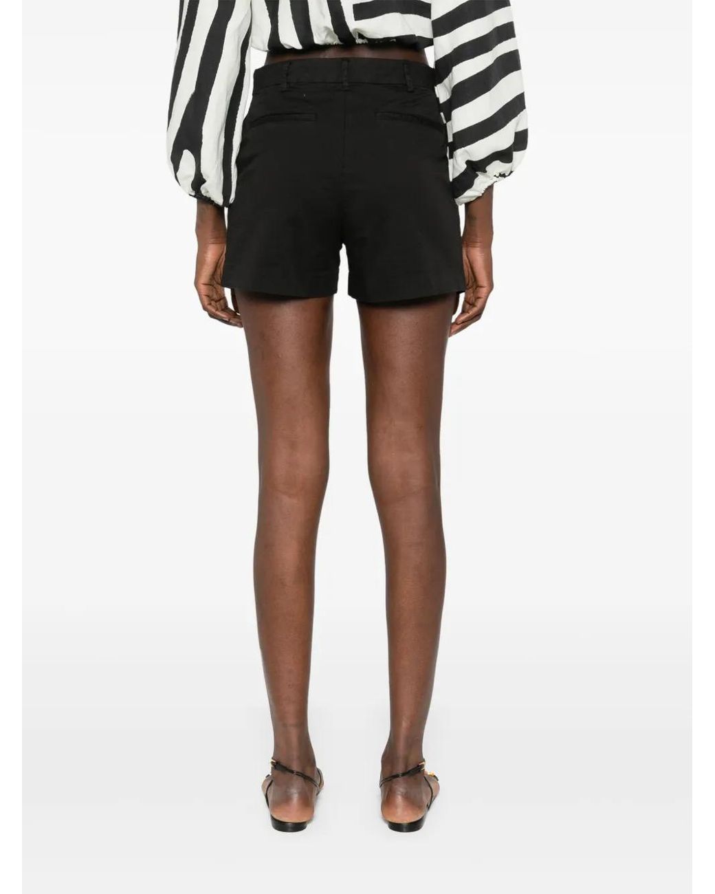White Sand Black Diane Shorts