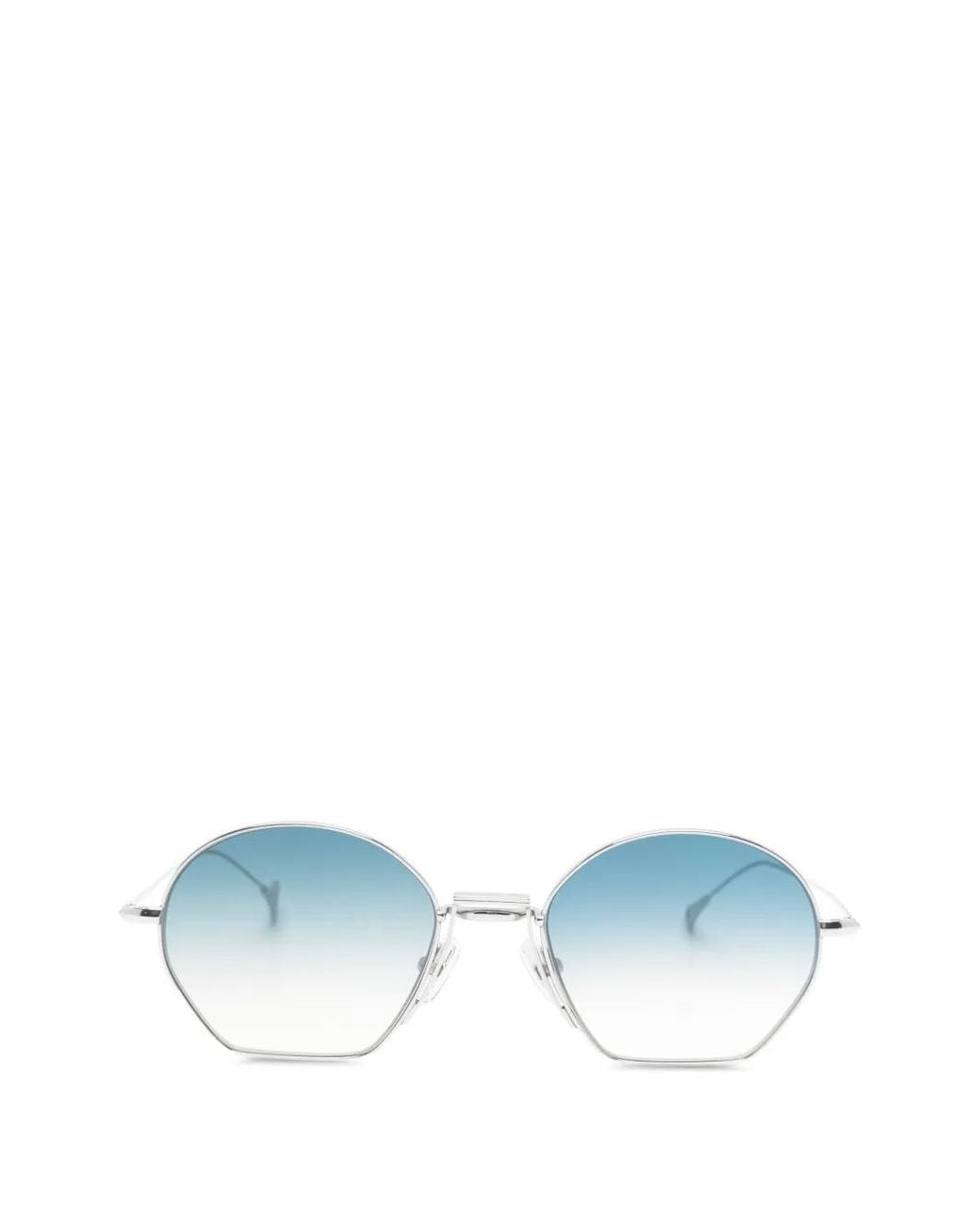Eyepetizer Blue Royale Geometric-Frame Sunglasses
