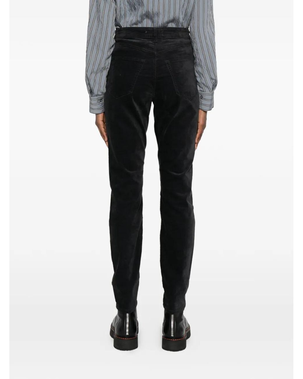 Marc O' Polo Black Slim-Leg Trousers