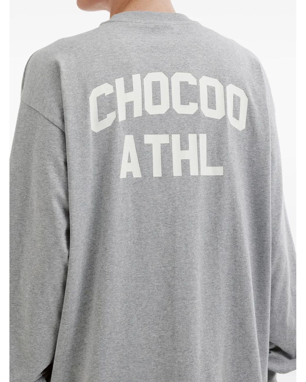 Chocoolate Gray T-Shirt À Broderies for men
