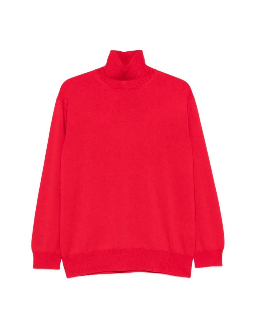 Malo Red High-Neck Sweater