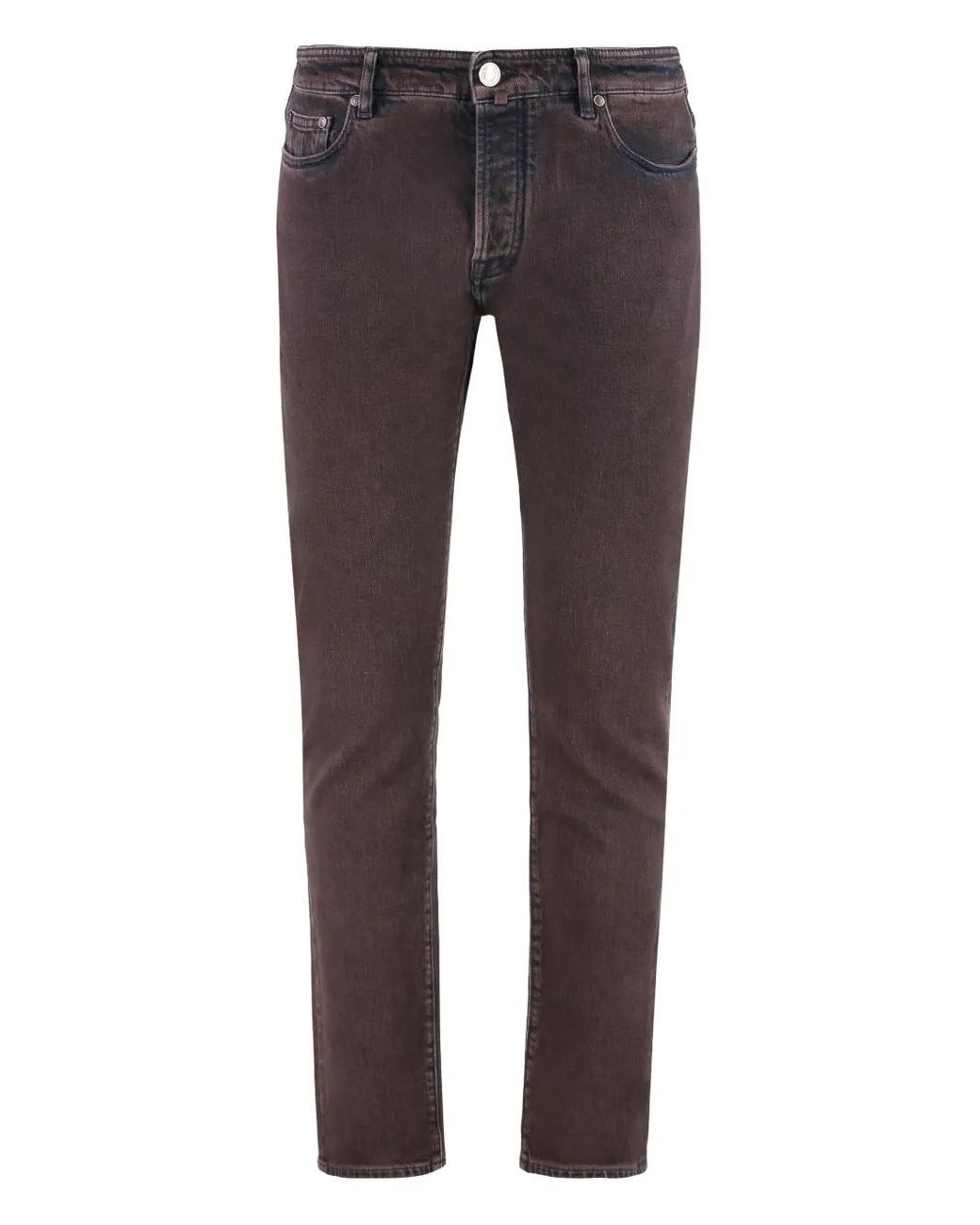 Moorer Gray Five-Pocket Trousers for men