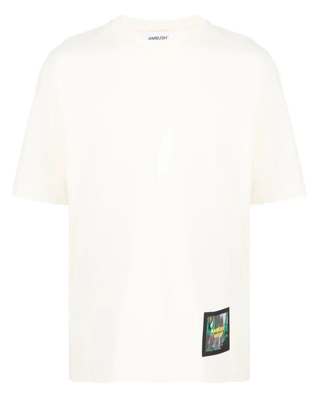 Ambush White Wksp Logo-Patch T-Shirt for men