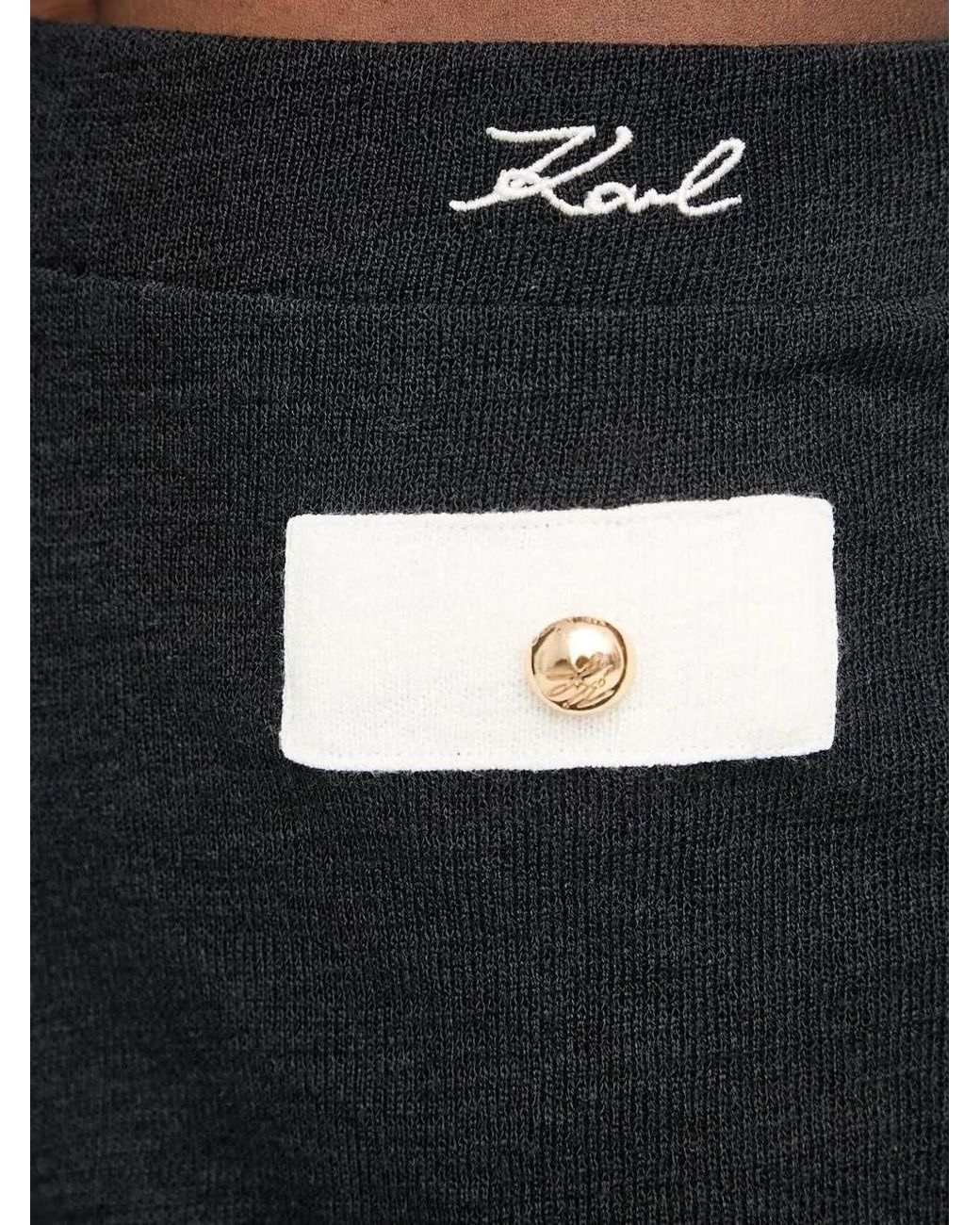 Karl Lagerfeld Black Karl Signature Shorts