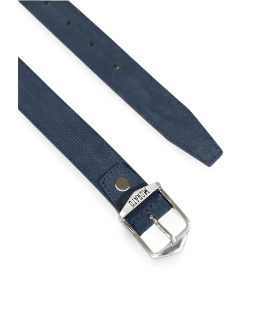 Antony Morato Blue Perforated Leather Belt for men