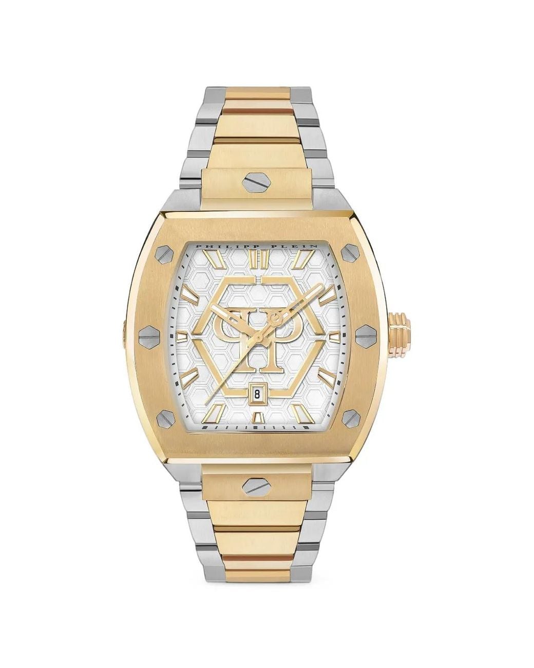 Philipp Plein Metallic The Hexagon Phantom 44Mm Watch for men