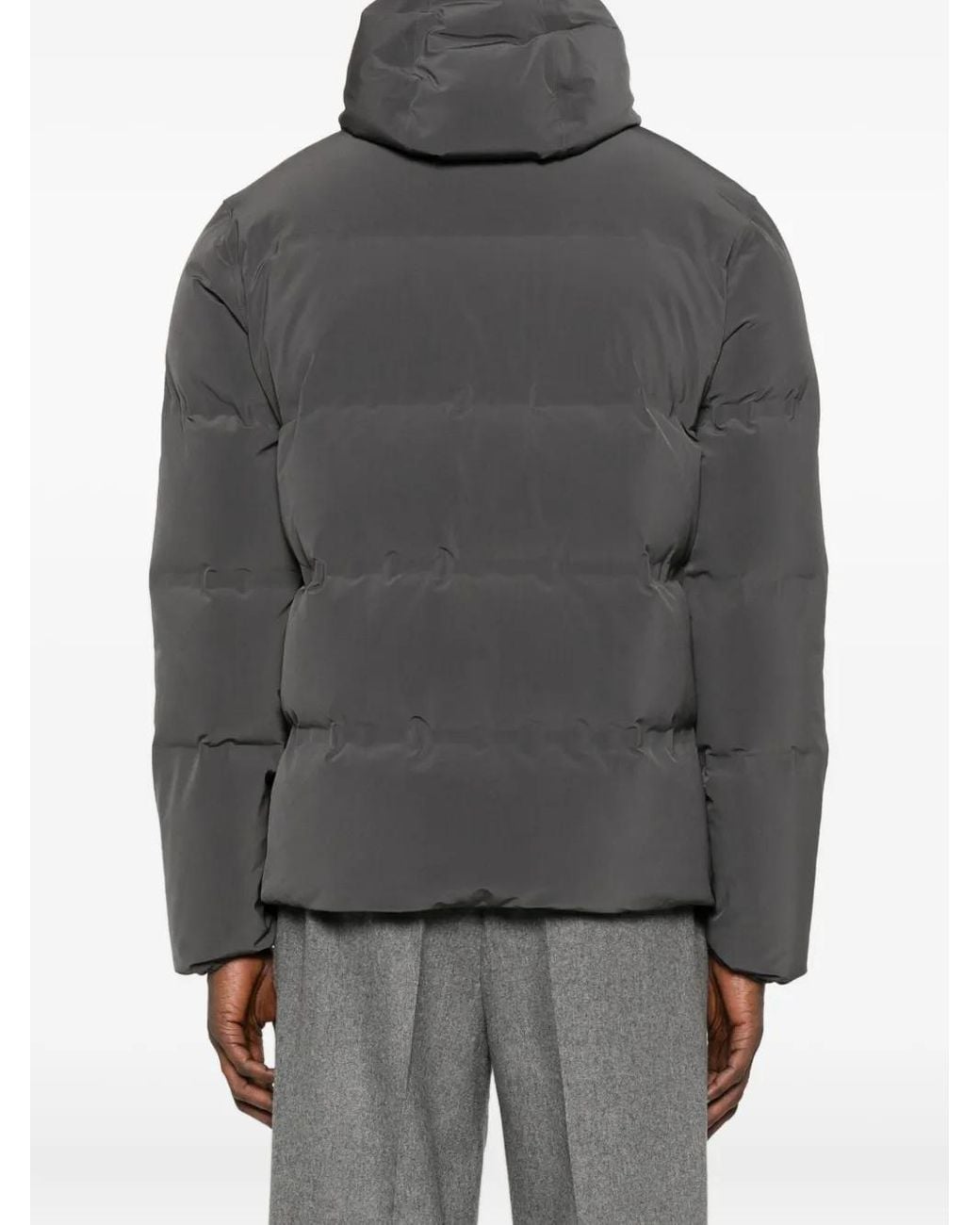 Doudoune À Capuche Herno pour homme en coloris Gray