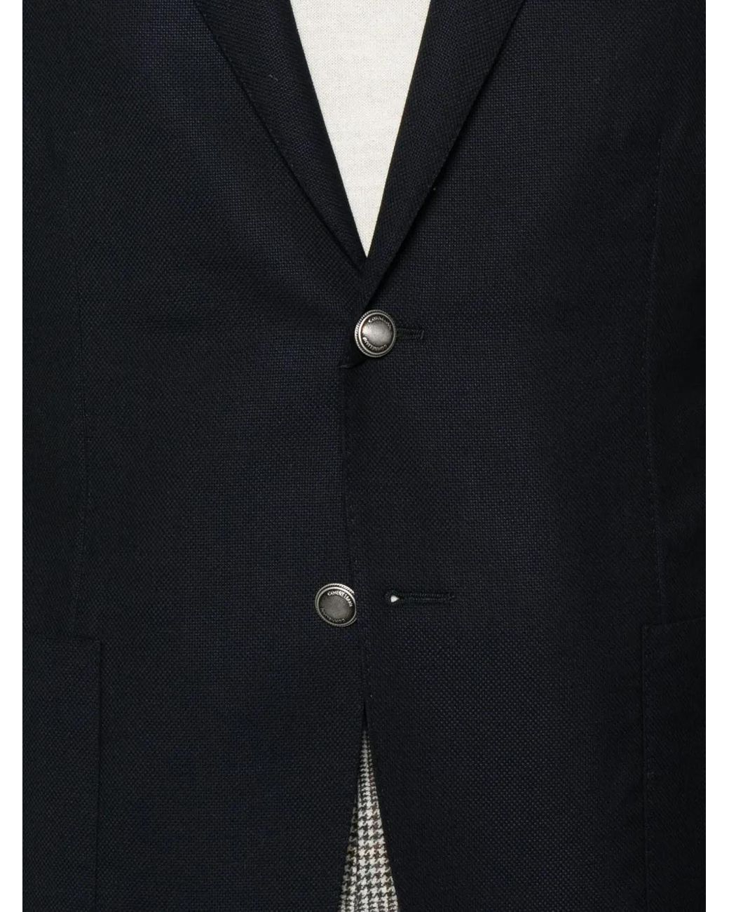 Corneliani Blue Two-Button Patch-Pocket Blazer for men