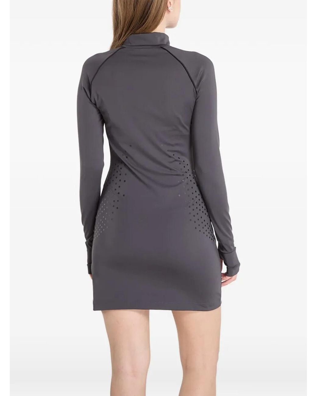 Adidas Gray Logo-Print Dress