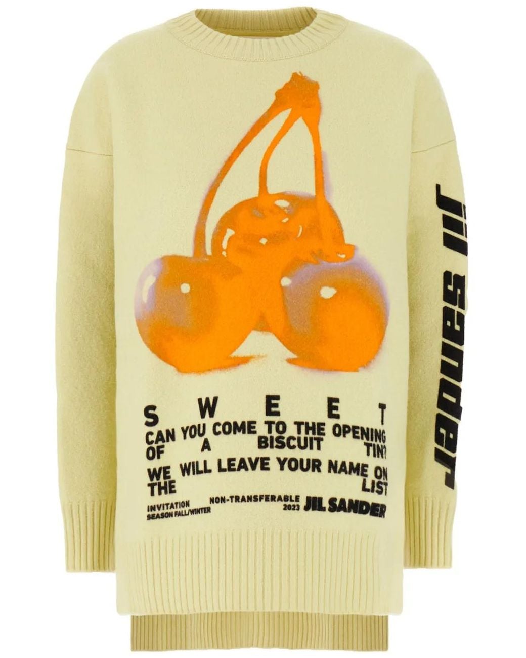 Jil Sander Gray Patterned Intarsia-Knit Jumper