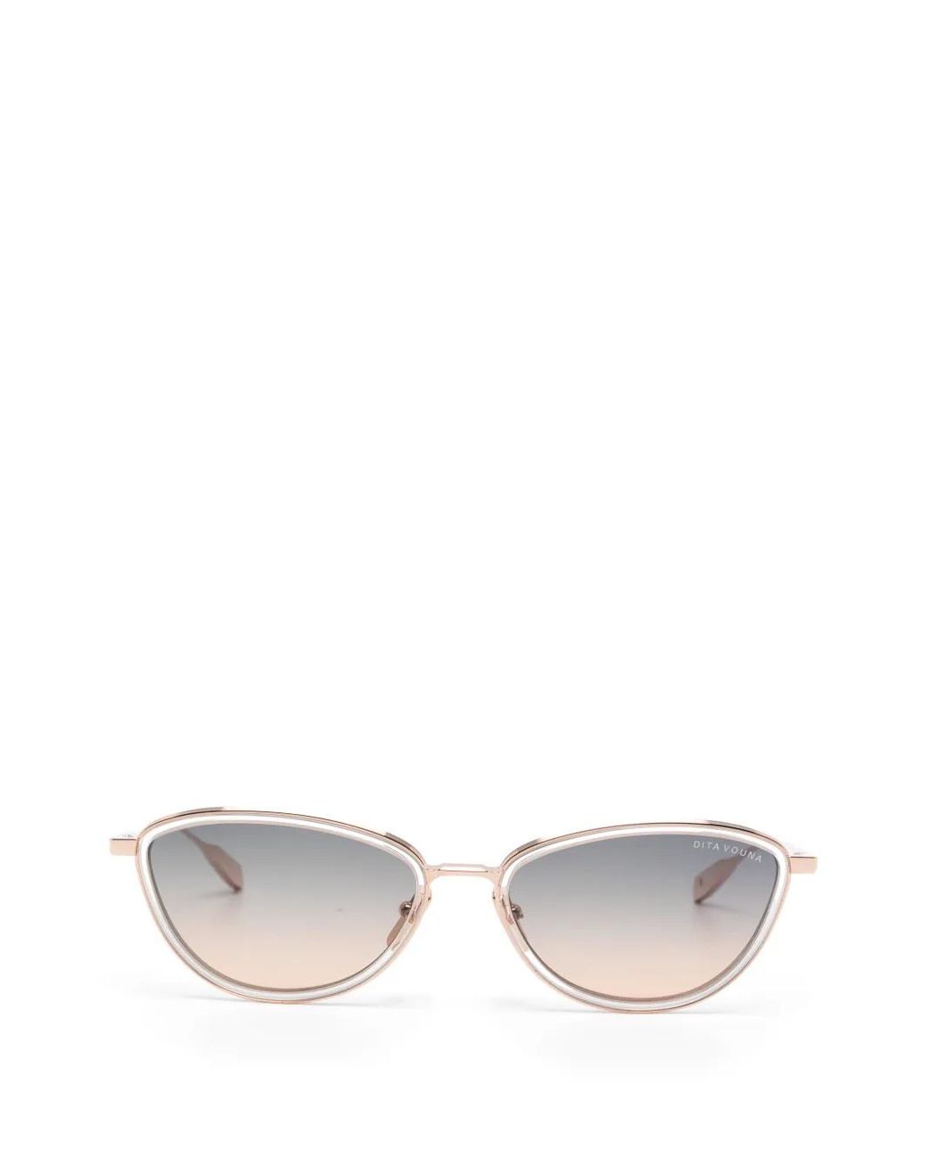 Dita Eyewear White Vouna Sunglasses