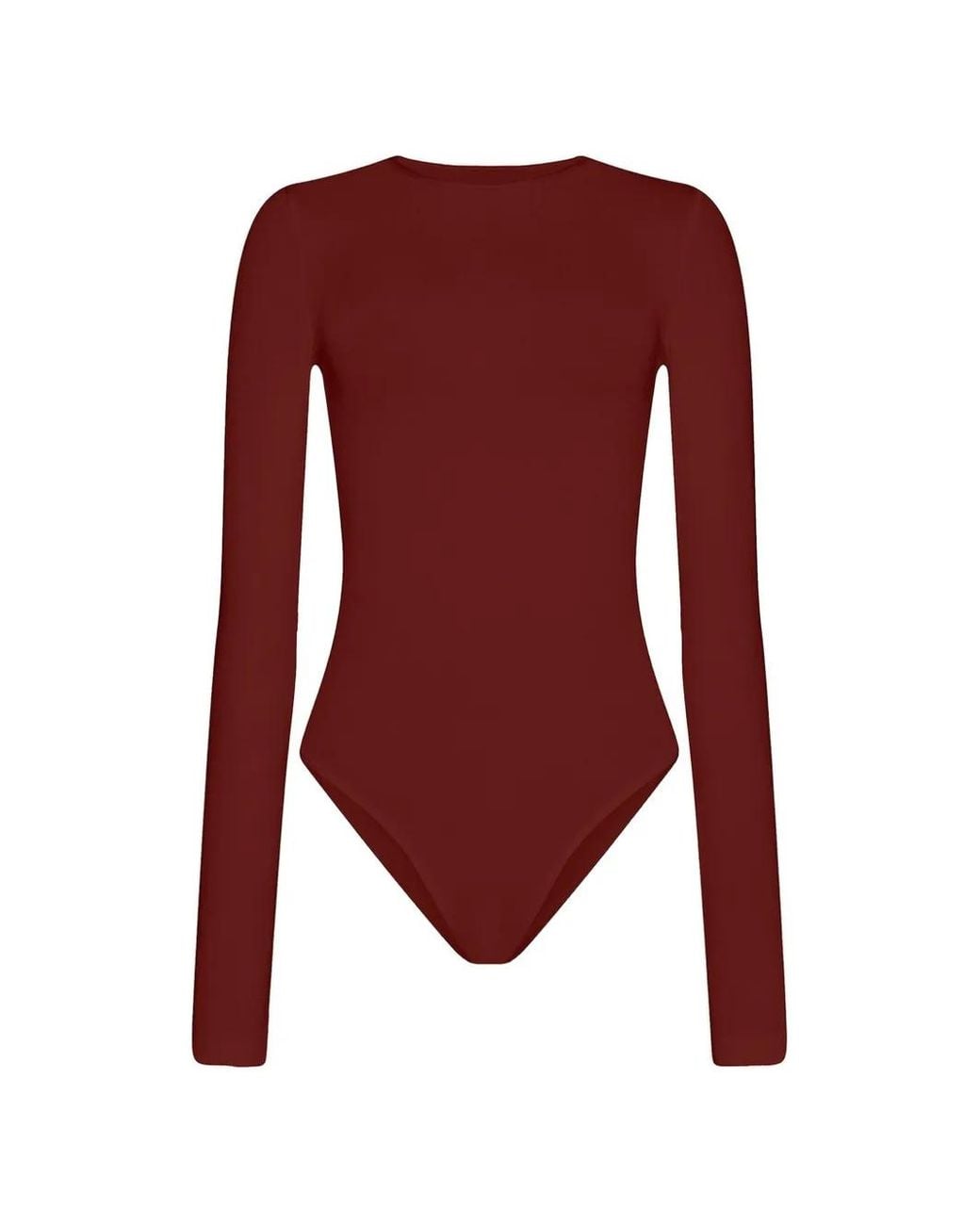 Wolford Red Berlin Shiny Bodysuit