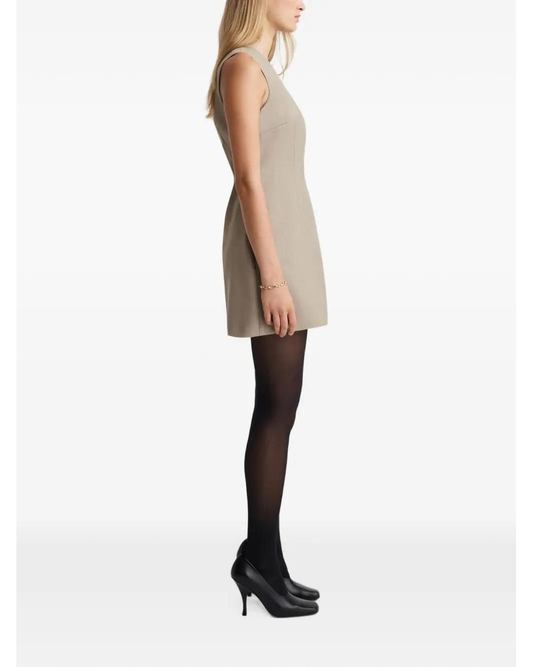 Anna Quan Natural Yasmin Sleeveless Mini Dress