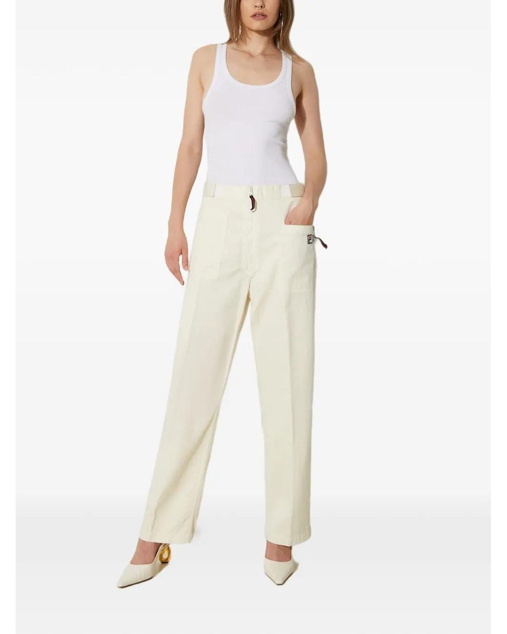 Fila Natural Patch-Pocket Trousers