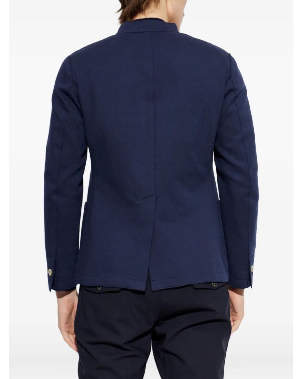 Eleventy Blue Button Jacket for men