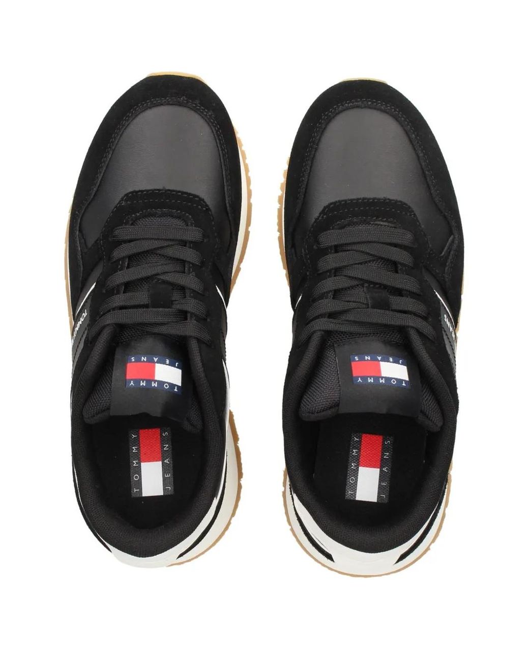 Tommy Hilfiger Black Suede Sneakers