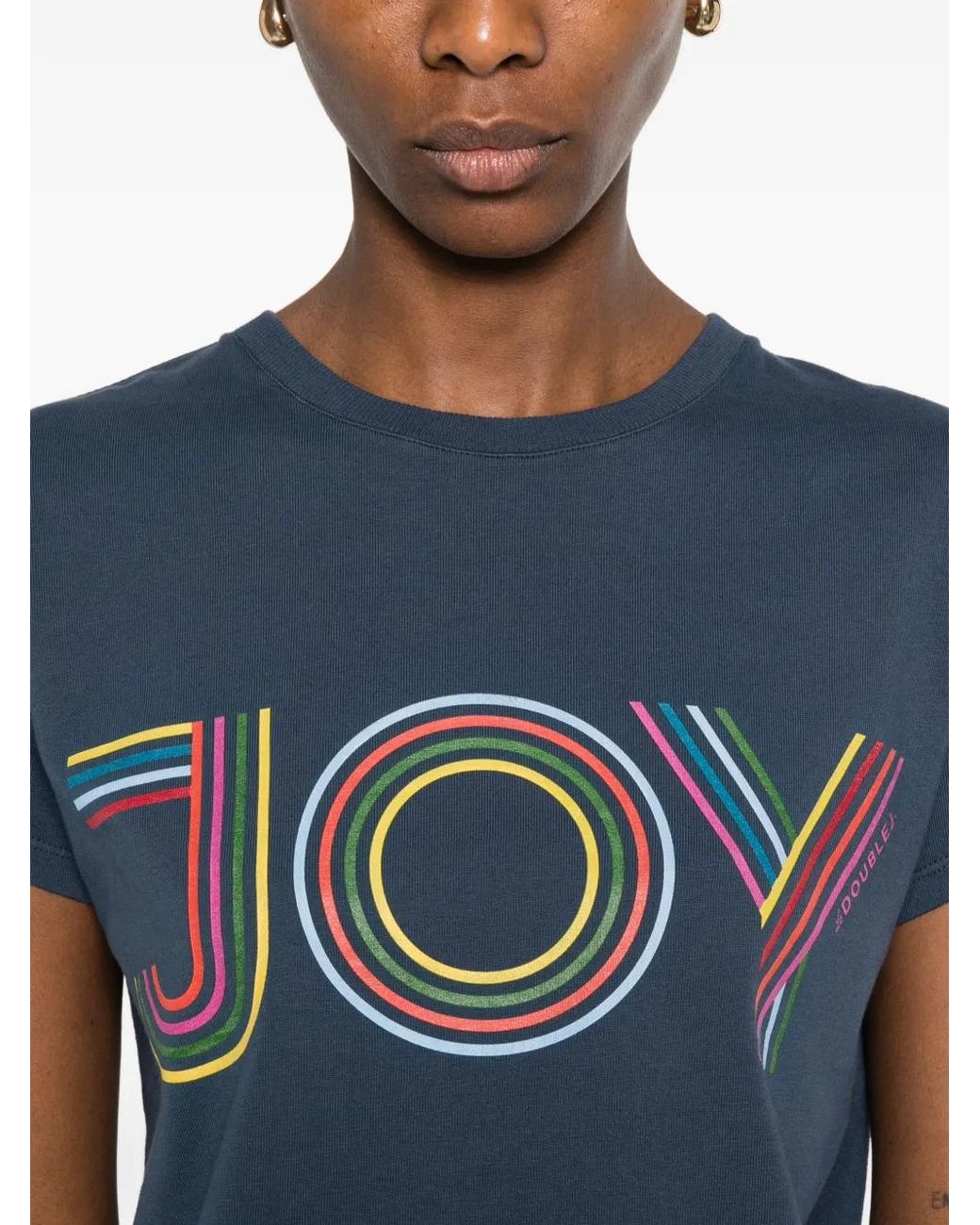 LaDoubleJ Blue Cotton T-Shirt