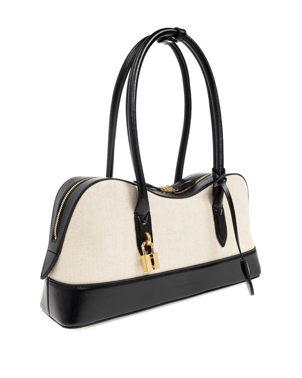 Stella McCartney Natural Ryder Padlock Curved Tote Bag