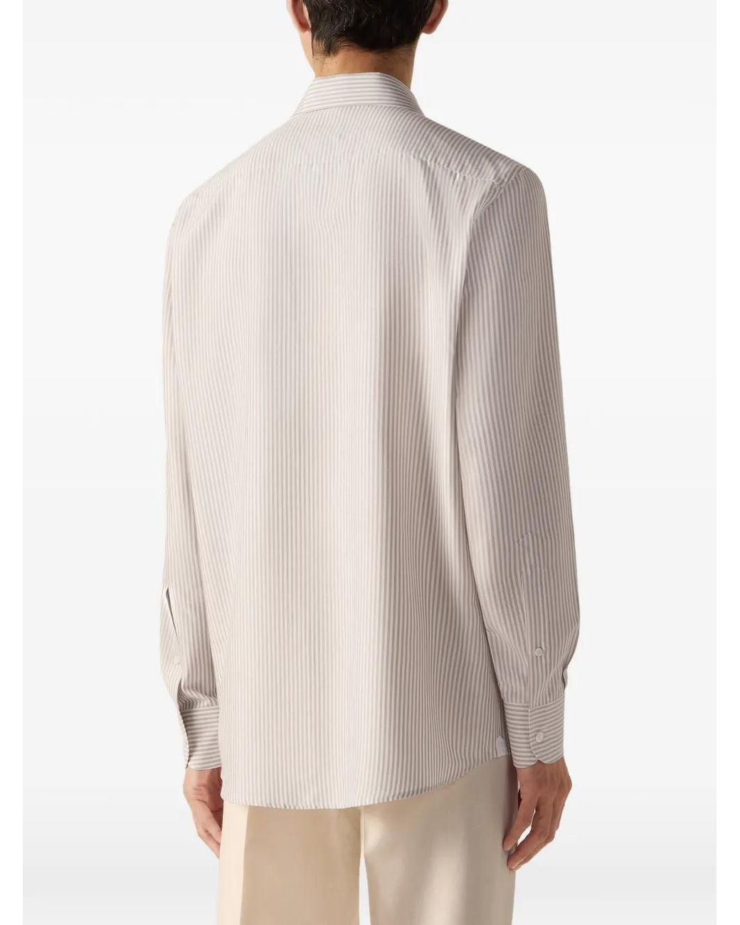 Zegna White Silk Shirt for men