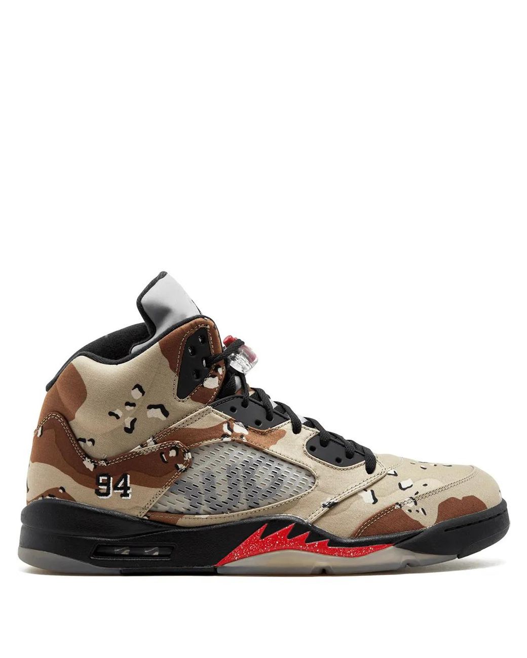 Nike Brown Air 5 Retro Supreme "Camo" Sneakers