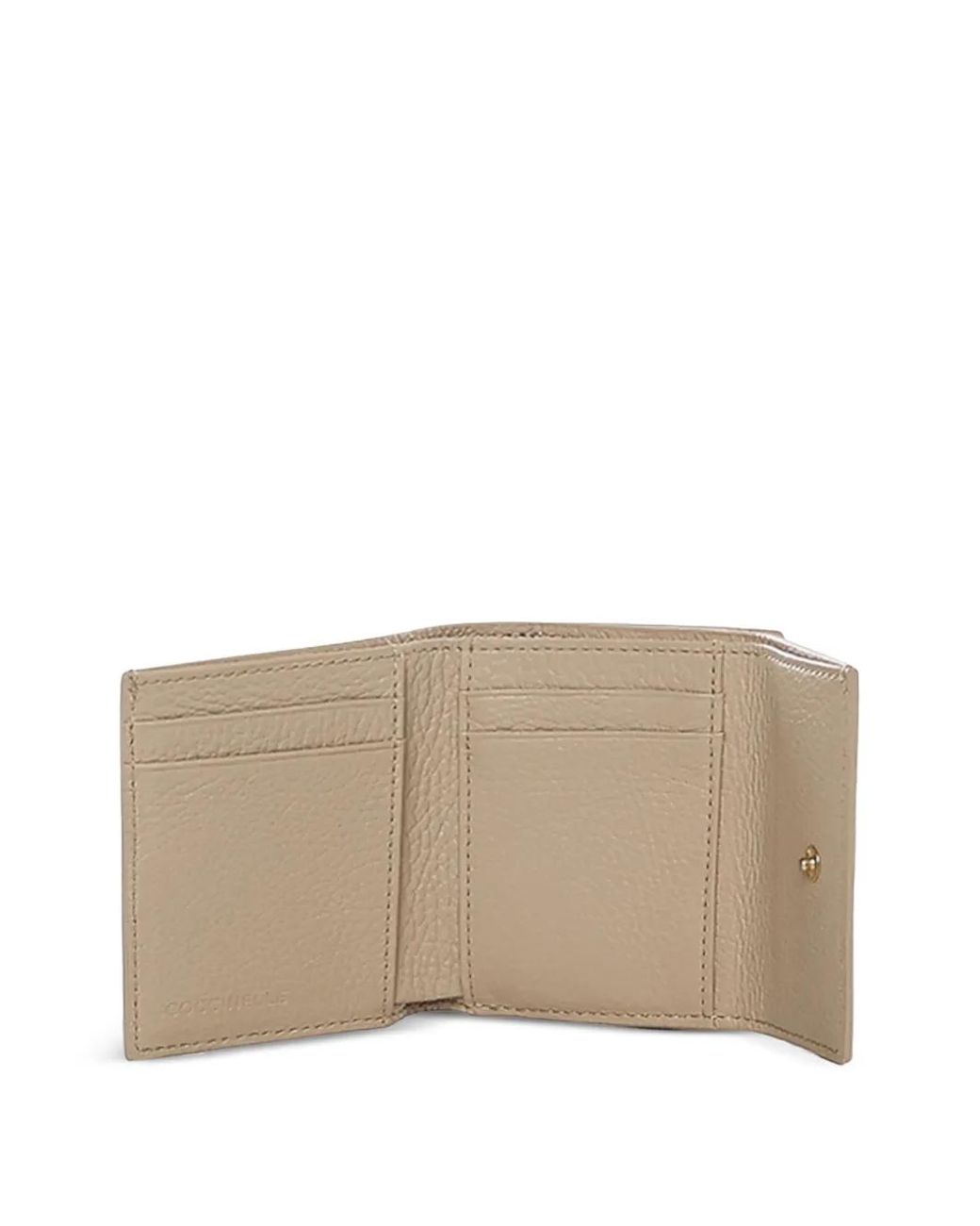Coccinelle Natural Small Textured-Leather Wallet