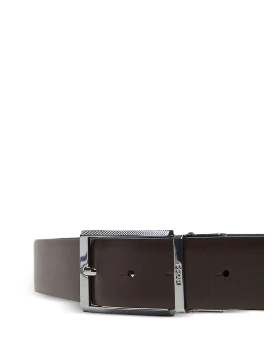 Boss Brown Reversible Leather Belt for men