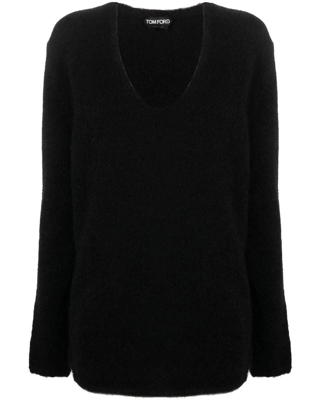 Tom Ford Black V-Neck Knitted Jumper