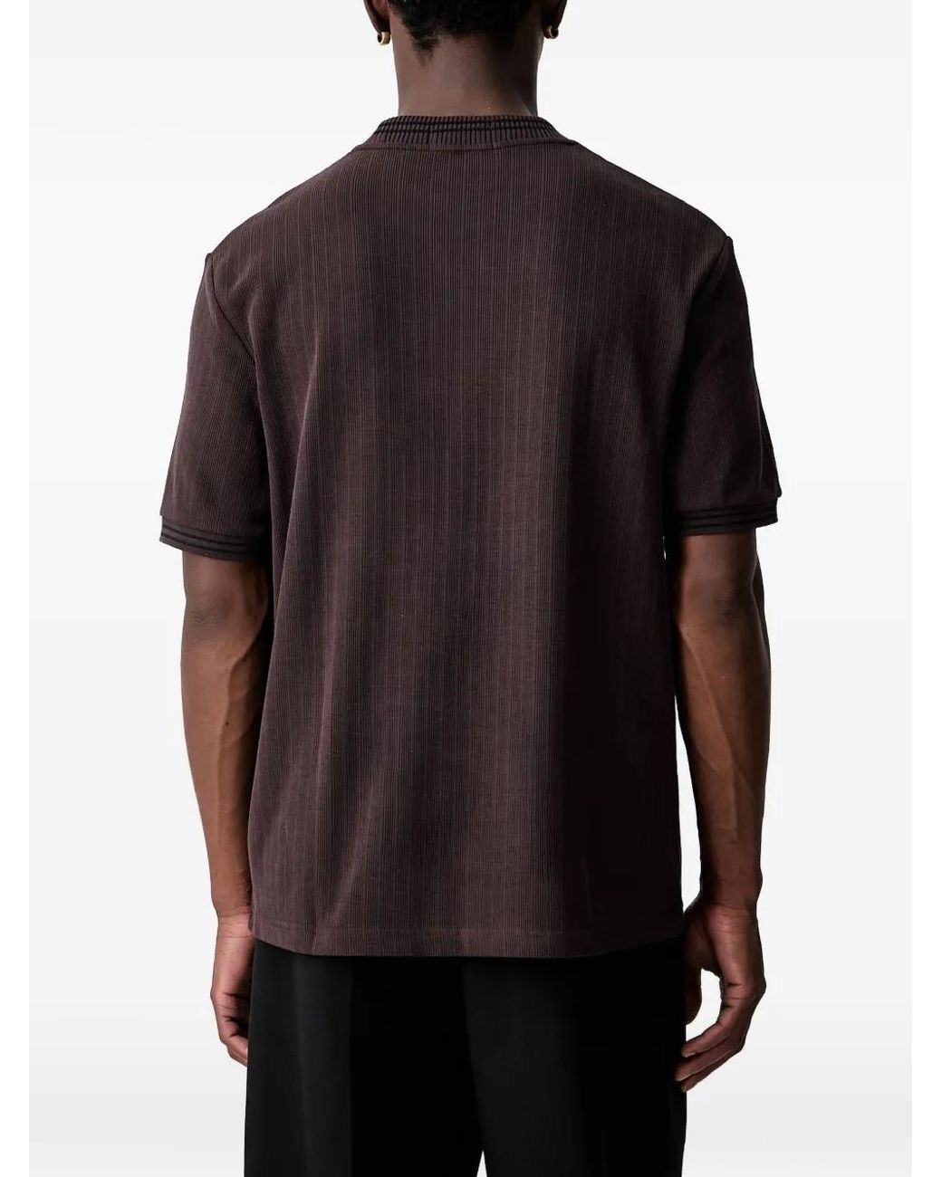 Fred Perry Black Oversized T-Shirt for men