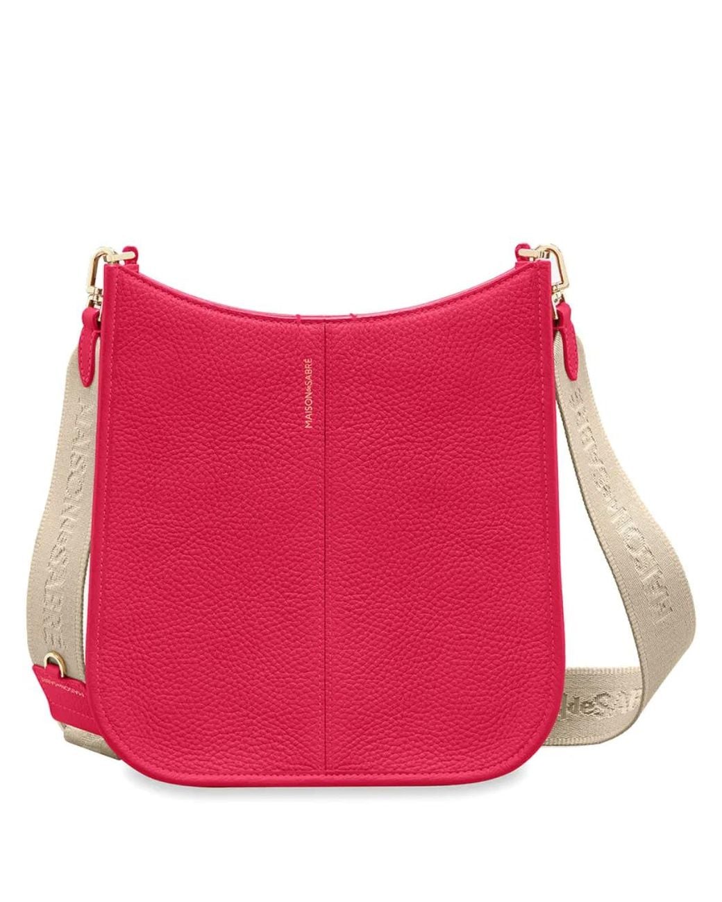 Maison De Sabre Pink Sac Porté Épaule En Cuir