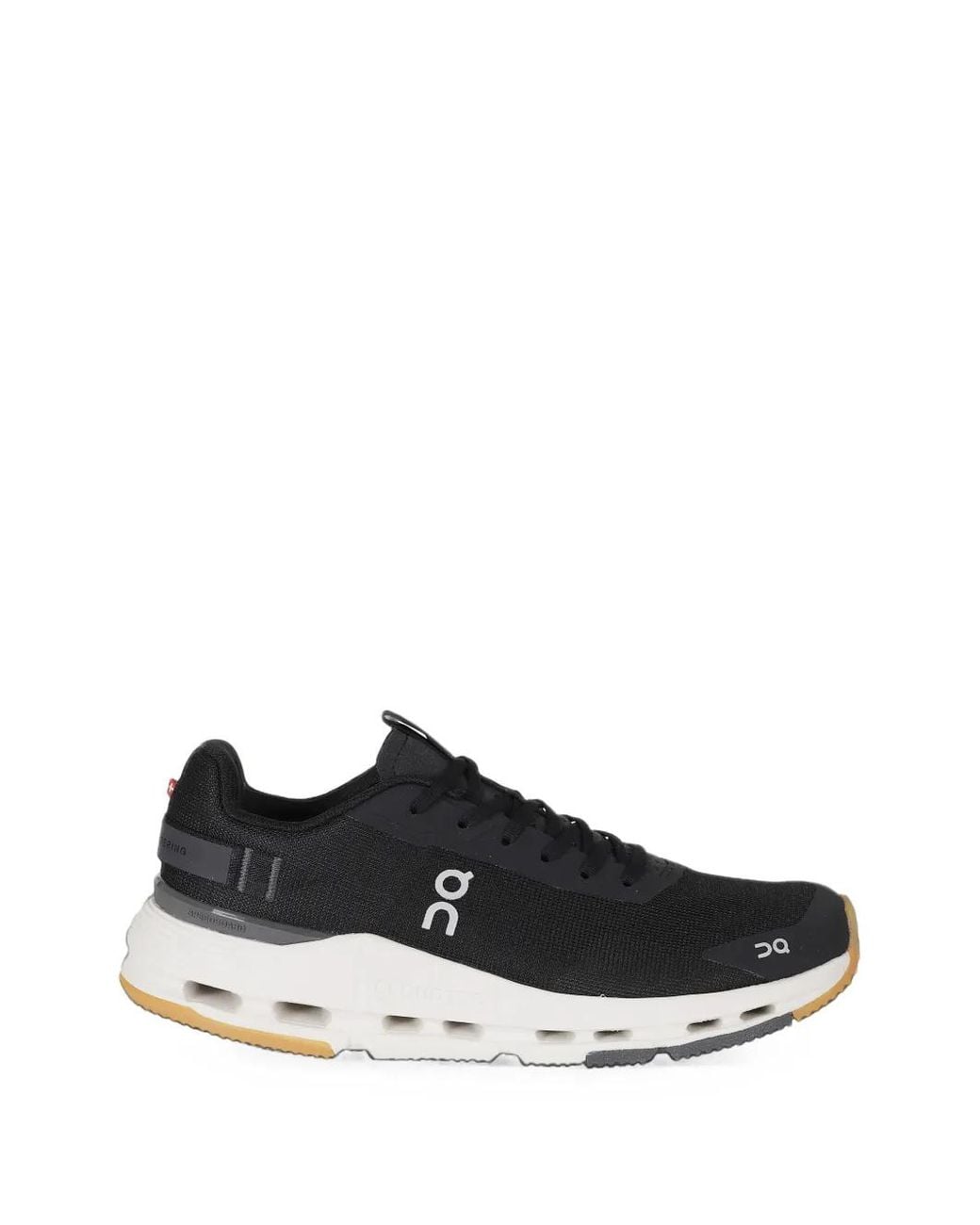 On Shoes Black Cloudnova Form 2 Logo-Print Lace-Up Sneakers