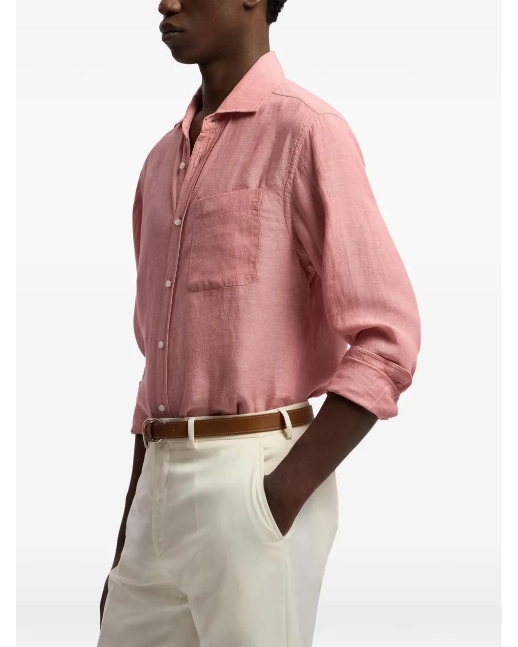 Ralph Lauren Pink Chemise À Poche Poitrine for men