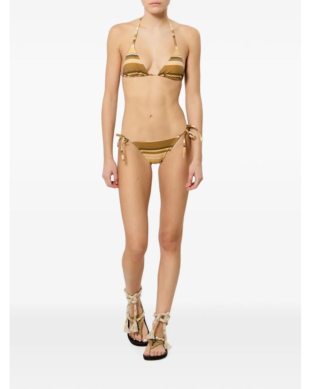 Isabel Marant Feride Bikinitop Met Print in het Natural