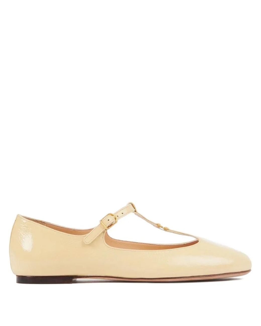Chloé Natural Ballerines En Cuir