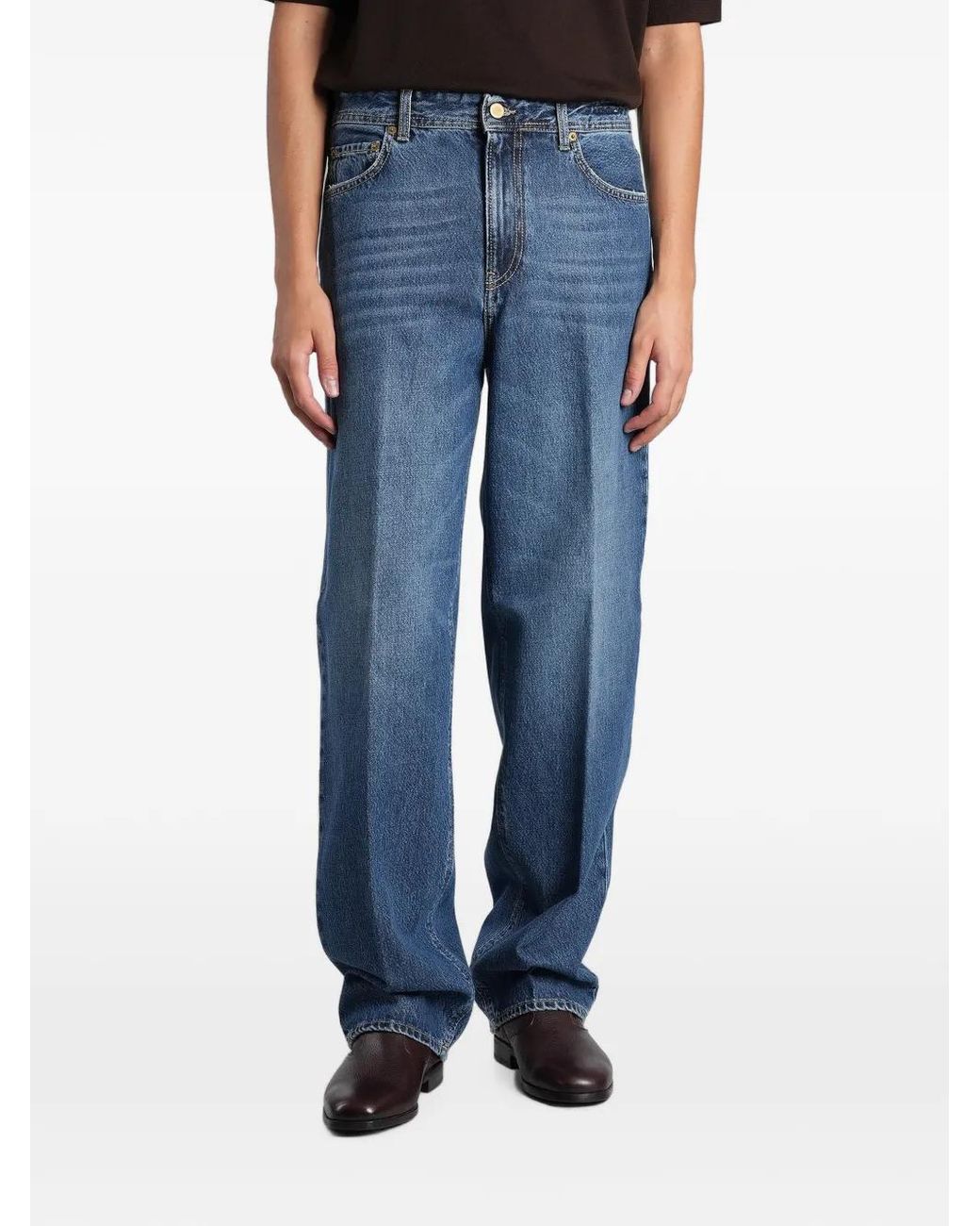 Briglia 1949 Blue Dennis Faded Loose-Fit Jeans for men