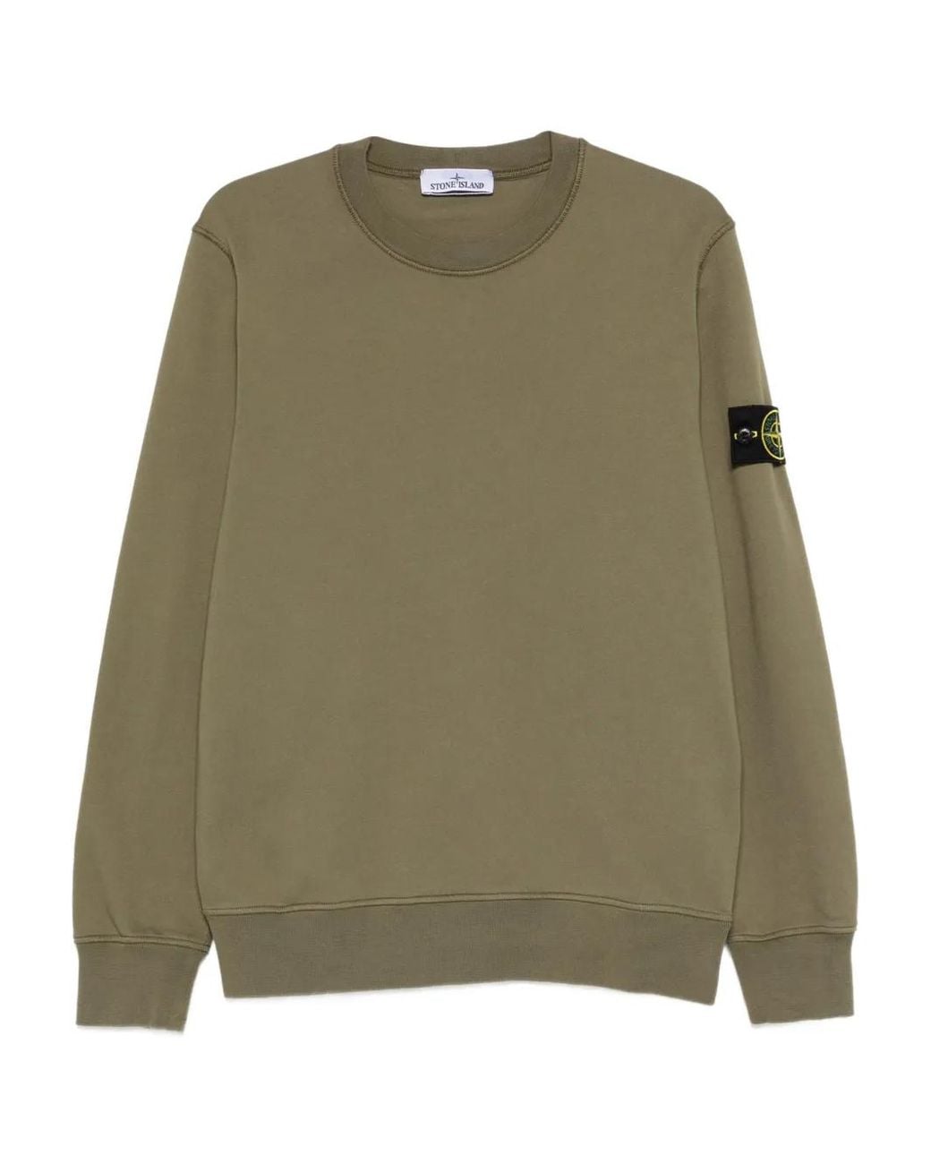 Jersey 6100060 De Algodón Orgánico Y Tejido Polar Stone Island de hombre de color Green
