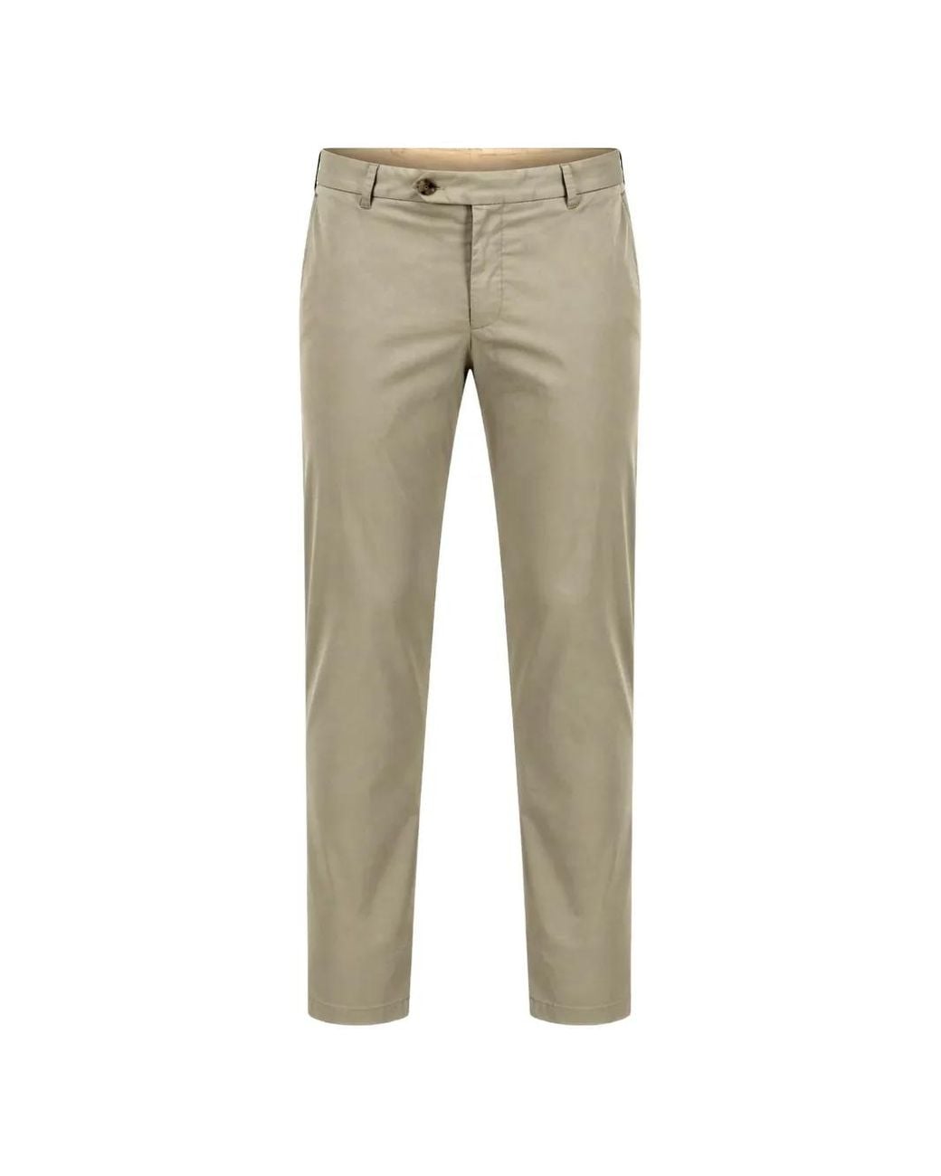 Boss Gray Button-Fastening Chinos Trousers for men