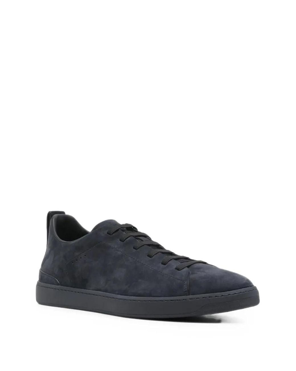 Church's Blue Suede Lace-Up Sneakers for men