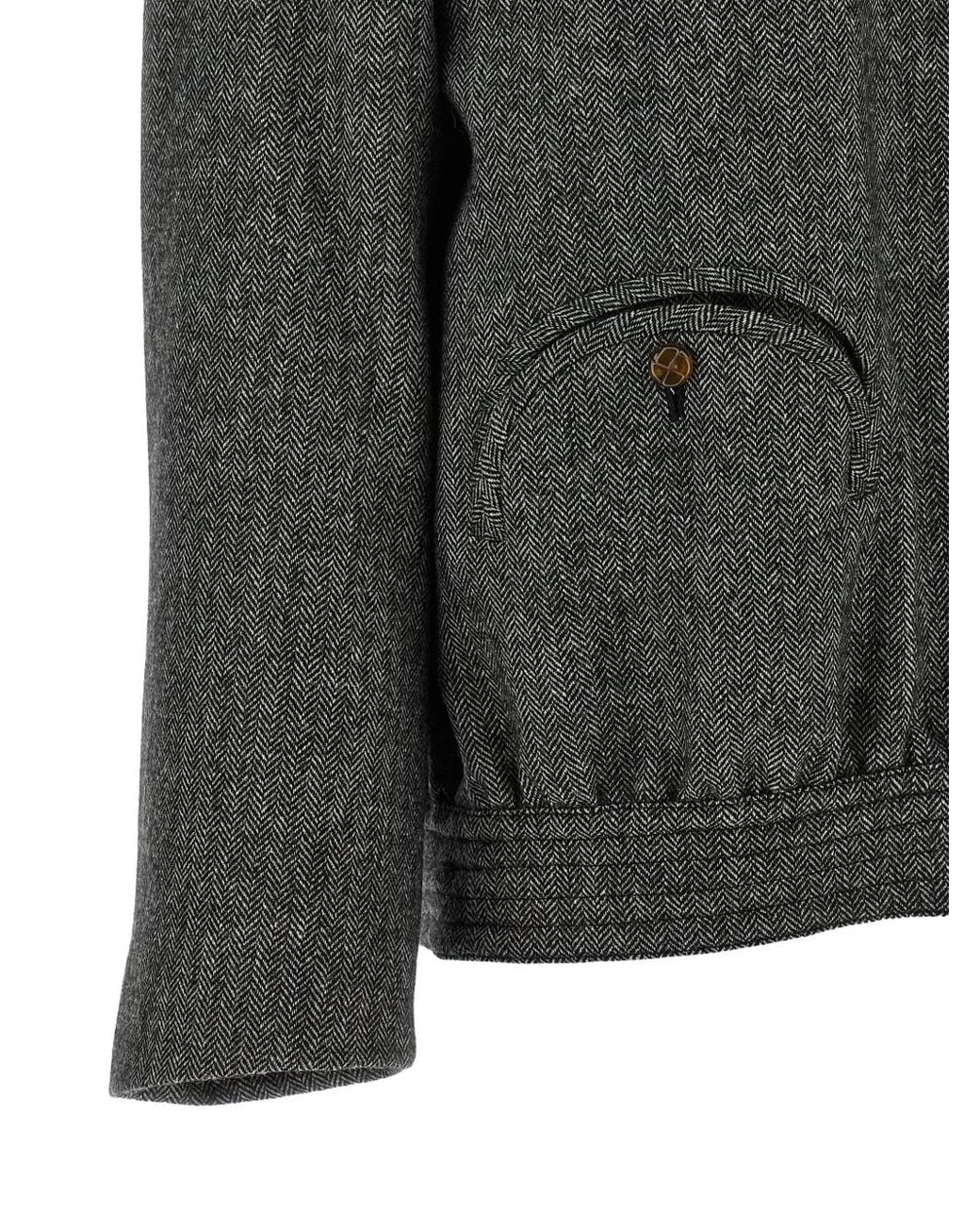 Blazé Milano Gray Coiba Smiley-Pocket Jacket