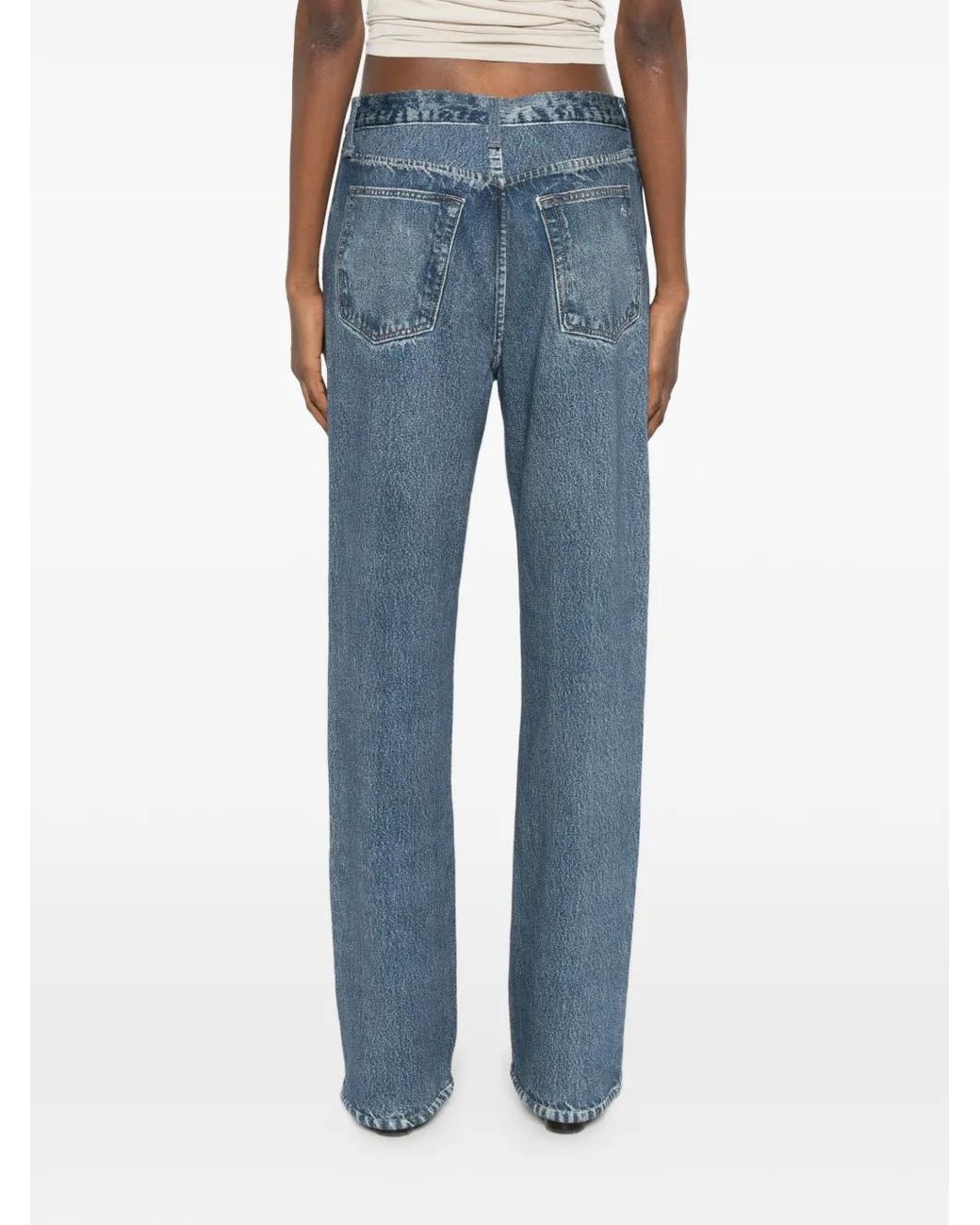 Rag & Bone Blue Button-Up Trousers